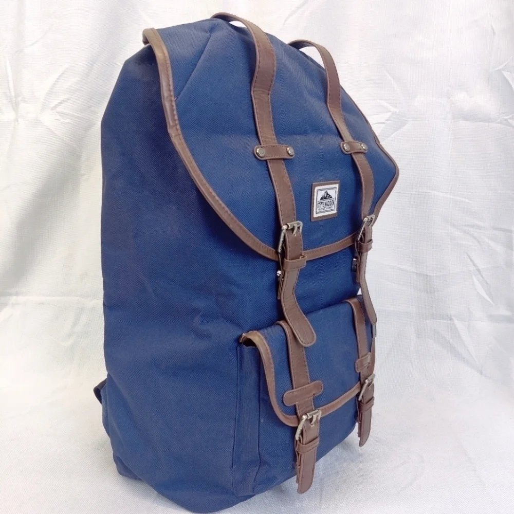 Steve Madden Classic Utility Backpack Blue Drawstring Top Barnett Avenue